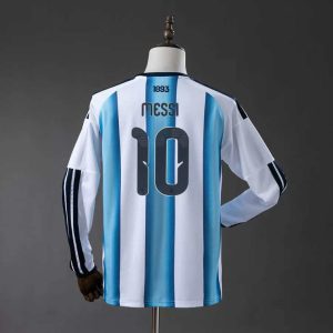 Argentina VM 2026 Hjemmedrakt Lionel Messi 10 Langermet Fotballdrakt Herre