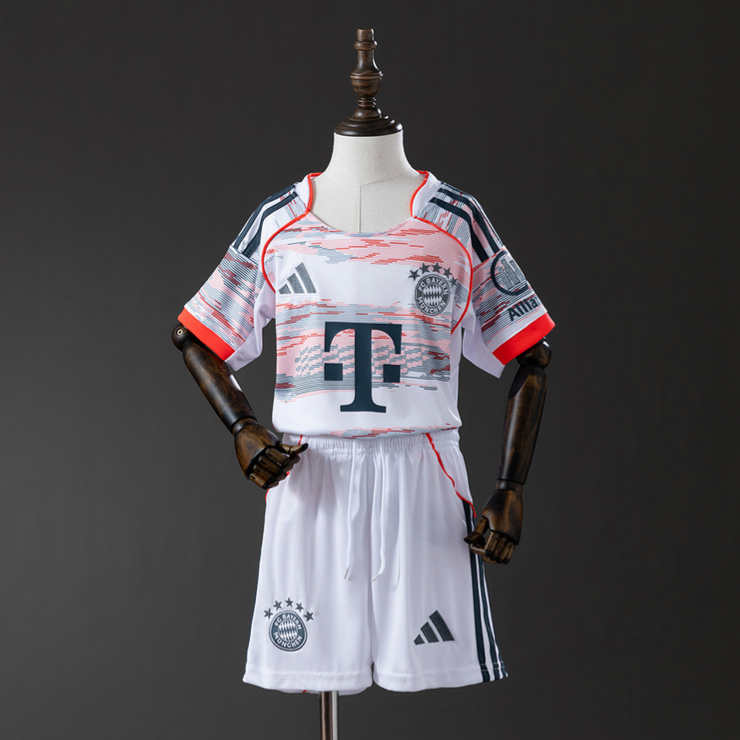Bayern München Bortedrakt 2025/26 Barn Fotballdraktsett