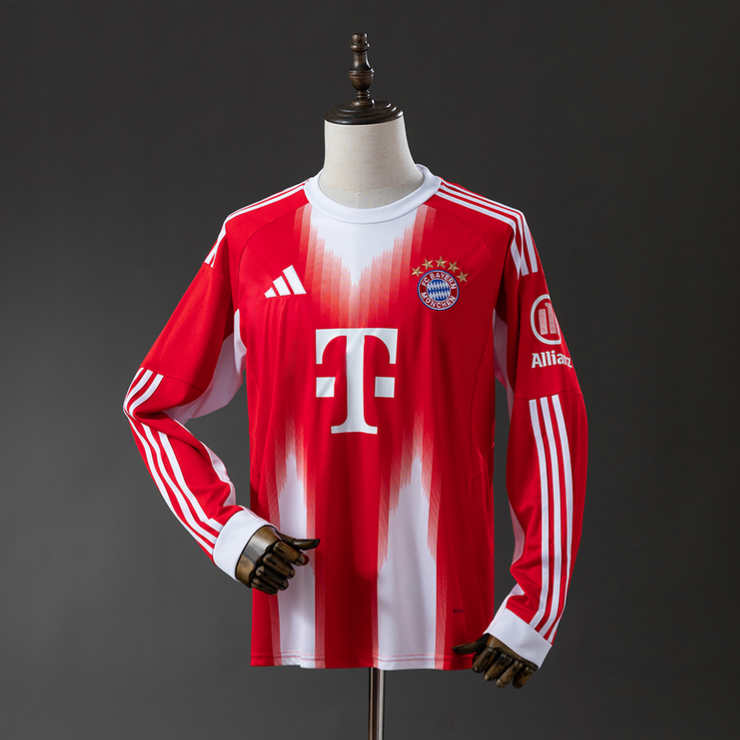 Bayern München Hjemmedrakt 2025/26 Langermet Herre Fotballdrakt