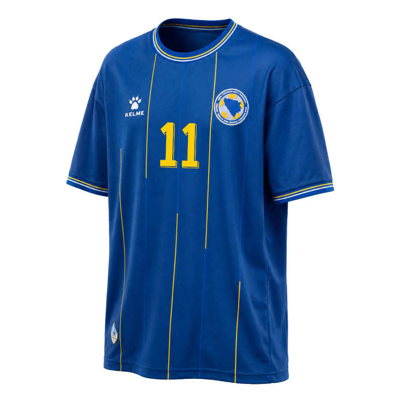 Bosnia-Hercegovina hjemmedrakt VM 2026 Edin Džeko 11 herre fotballdrakt