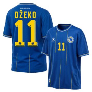 Bosnia-Hercegovina hjemmedrakt VM 2026 Edin Džeko 11 herre fotballdrakt