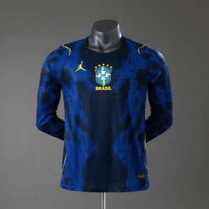 Brasil VM 2026 Bortedrakt Spillerutgave Langermet Herre Fotballdrakt
