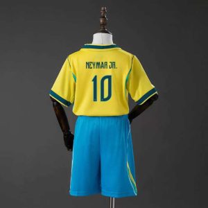 Brasil VM 2026 Hjemmedrakt Barn Neymar Jr. 10 Fotballdrakt Sett