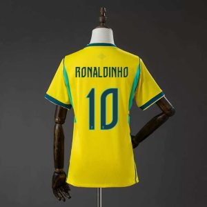 Brasil VM 2026 Hjemmedrakt Ronaldinho 10 Fotballdrakt Dame