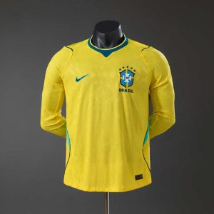 Brasil VM 2026 Hjemmedrakt Spillerutgave Langermet Herre Fotballdrakt