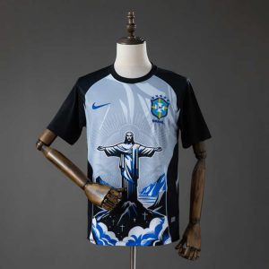 Brasil VM 2026 Kristusstatuen Grå Herre Fotballdrakt