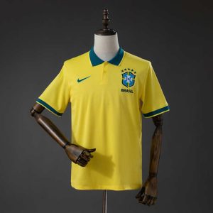 Brasil VM 2026 Polo Gul Herre Fotballdrakt