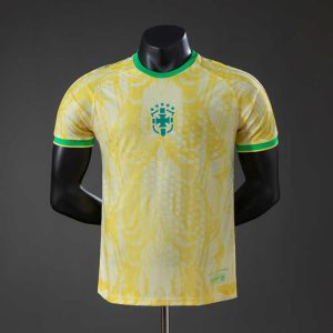 Brasil VM 2026 Spesialutgave Gul Player Edition Herre Fotballdrakt