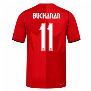 Canada Hjemmedrakt VM 2026 Herre Tajon Buchanan 11 Kortermet Fotballdrakt
