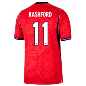 England Bortedrakt VM 2026 Herre Marcus Rashford 11 Kortermet Fotballdrakt