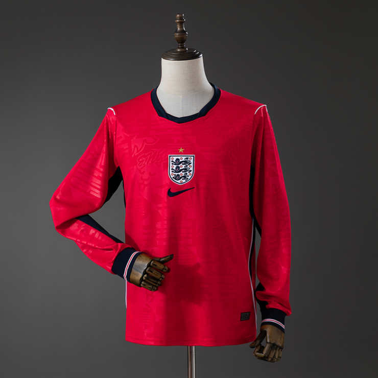 England VM 2026 Bortedrakt – Langermet Fotballdrakt for Herre