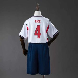 England VM 2026 Hjemmedrakt Barn Declan Rice 4 Fotballdraktsett