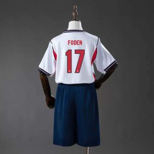 England VM 2026 Hjemmedrakt Barn Phil Foden 17 Fotballdraktsett