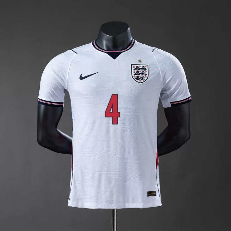 England VM 2026 Hjemmedrakt Declan Rice 4 Fotballdrakt Herre