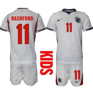 England VM 2026 Hjemmedraktsett Barn Marcus Rashford 11 Kortermet Fotballdrakt