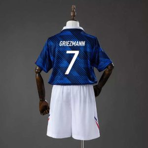 Frankrike VM 2026 Hjemmedrakt Barn GRIEZMANN 7 Fotballdrakt Sett