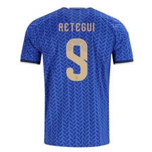 Italia Hjemmedrakt VM 2026 Herre Mateo Retegui 9 Kortermet Fotballdrakt