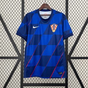 Kroatia Bortedrakt 2024 Herre Kortermet Fotballdrakt
