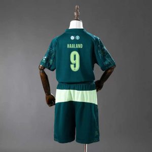 Manchester City 2025/26 Fjerdedrakt Barn Erling Haaland 9 Fotballdrakt Sett
