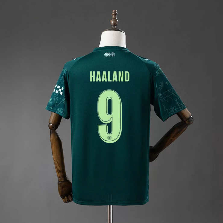 Manchester City 2025/26 Fjerdedrakt Erling Haaland 9 Fotballdrakt Herre