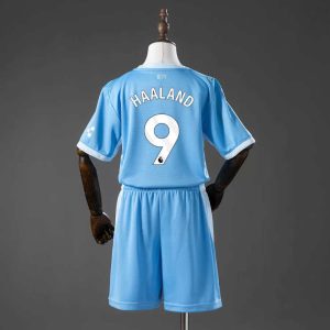 Manchester City 2026/27 Hjemmedrakt Barn Erling Haaland 9 Fotballdrakt Sett
