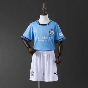 Manchester City Hjemmedrakt 2024/25 Barn Fotballdraktsett