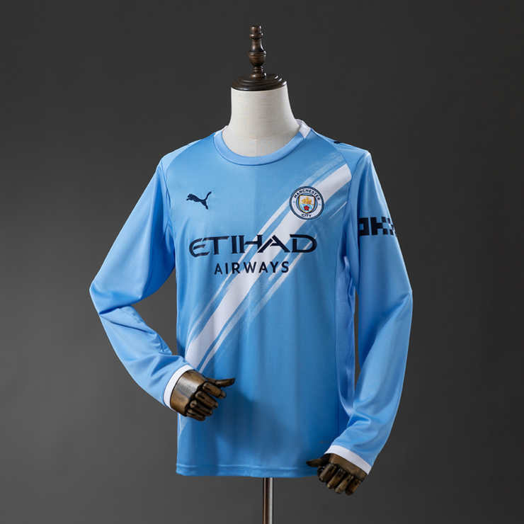 Manchester City Hjemmedrakt 2025/26 Langermet Herre Fotballdrakt