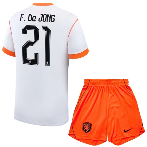 Nederland VM 2026 Bortedrakt Barn Frenkie de Jong 21 Fotballdrakt Sett