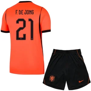 Nederland VM 2026 Hjemmedrakt Barn Frenkie de Jong 21 Fotballdrakt Sett