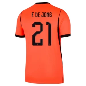 Nederland VM 2026 Hjemmedrakt Frenkie de Jong 21 Fotballdrakt Herre