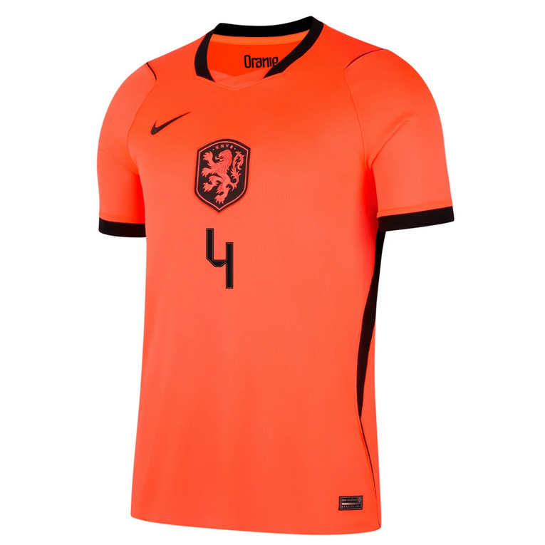 Nederland VM 2026 Hjemmedrakt Virgil van Dijk 4 Fotballdrakt Herre