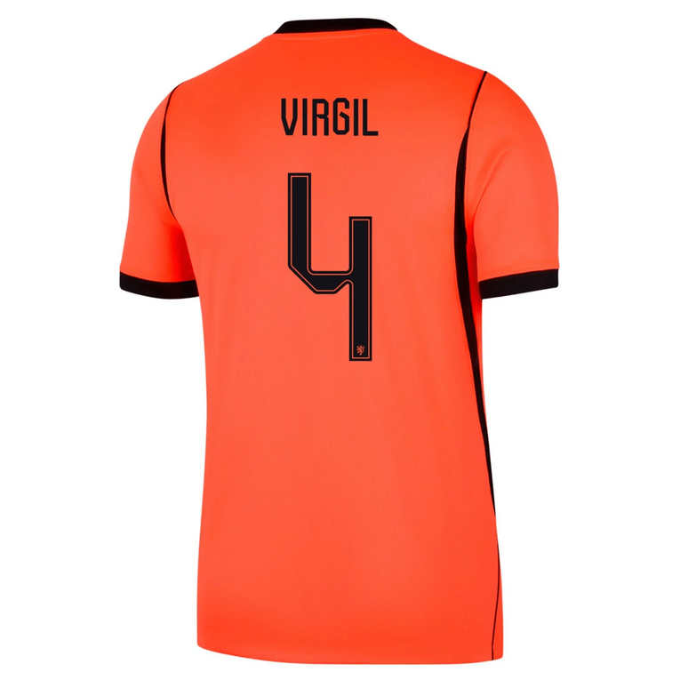 Nederland VM 2026 Hjemmedrakt Virgil van Dijk 4 Fotballdrakt Herre