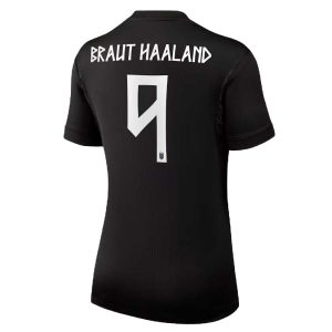Norge Bortedrakt VM 2026 Dame Erling Haaland 9 Fotballdrakt