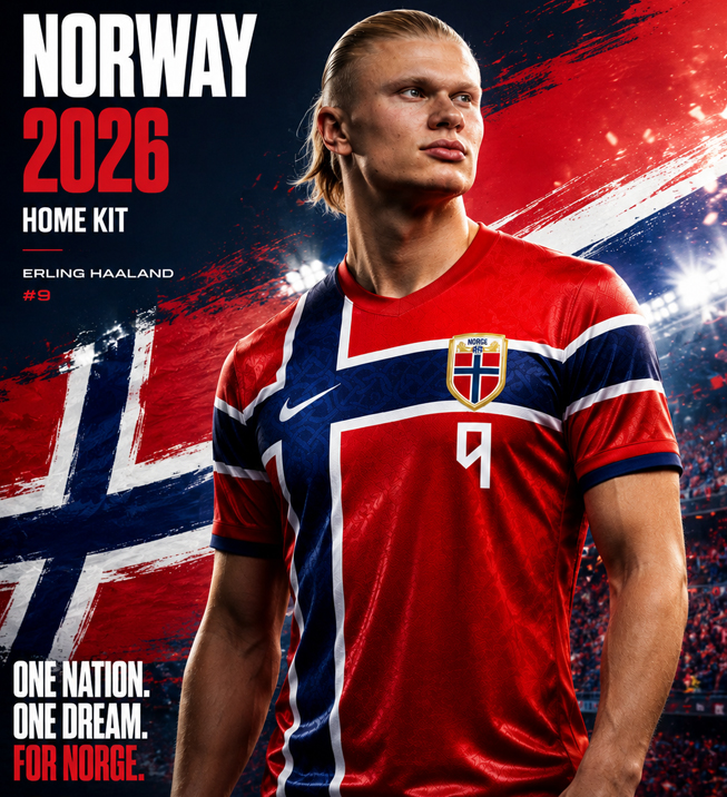 Norge VM 2026 Erling Haaland Fotballdrakt