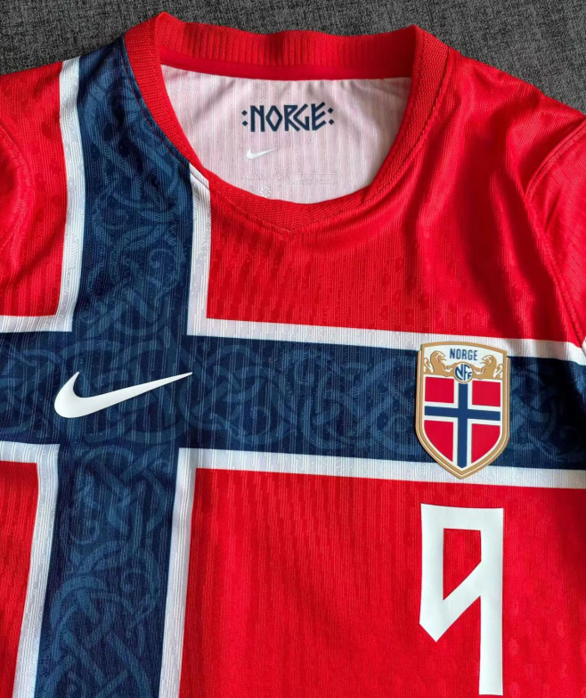 Norge VM 2026 Hjemmedrakt Braut Haaland 9 Fotballdrakt Herre