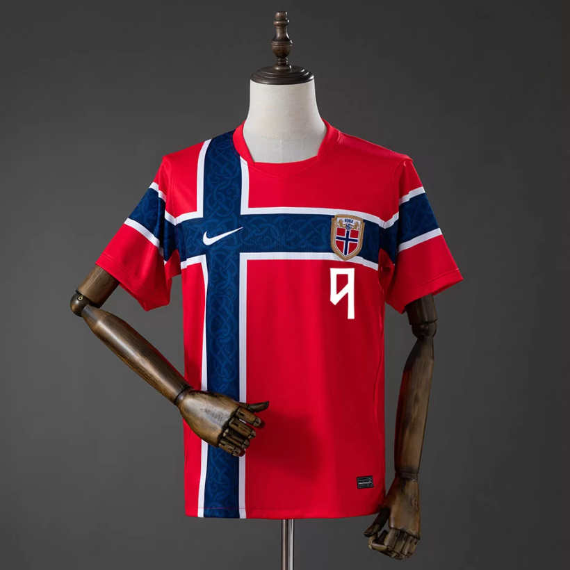 Norge VM 2026 Hjemmedrakt Erling Haaland 9 Fotballdrakt Herre