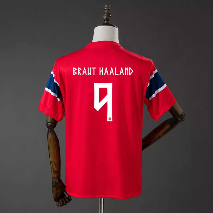 Norge VM 2026 Hjemmedrakt Erling Haaland 9 Fotballdrakt Herre