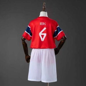 Norge VM 2026 Hjemmedraktsett Barn Patrick Berg 6 Kortermet Fotballdrakt