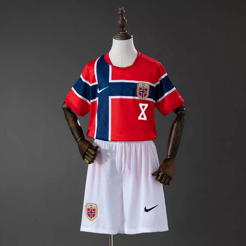 Norge VM 2026 Hjemmedraktsett Barn Sander Berge 8 Kortermet Fotballdrakt