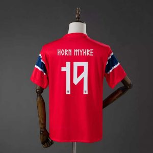 Norge VM 2026 Landslagsdrakt Hjemmedrakt Felix Horn Myhre 19 Fotballdrakt Herre