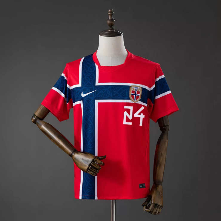 Norge VM 2026 Landslagsdrakt Hjemmedrakt Falchener 24 Fotballdrakt Herre