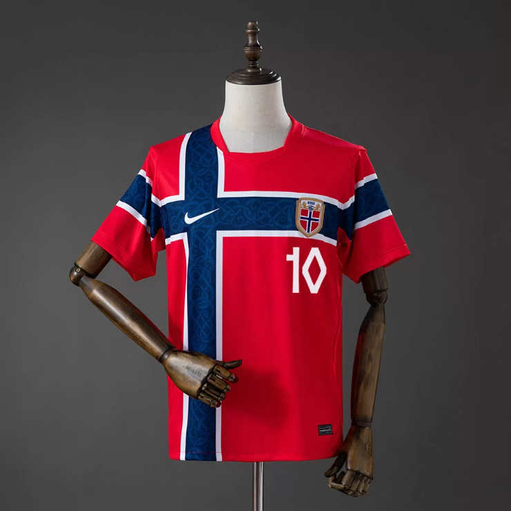Norge VM 2026 Landslagsdrakt Hjemmedrakt Jens Petter Hauge 10 Fotballdrakt Herre