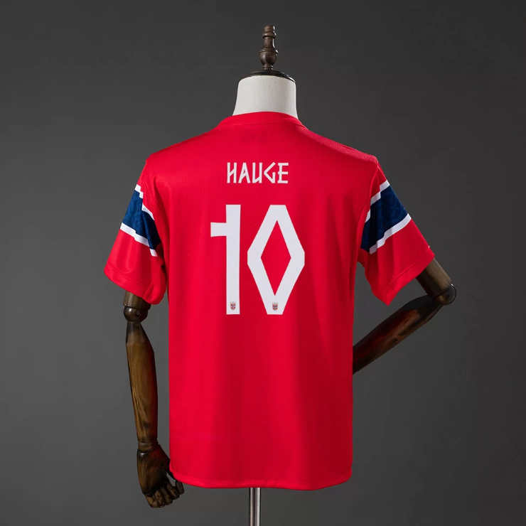 Norge VM 2026 Landslagsdrakt Hjemmedrakt Jens Petter Hauge 10 Fotballdrakt Herre