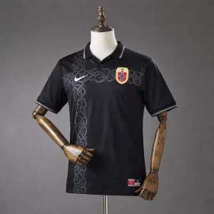 Norge VM 2026 Retro Lifestyle Fotballdrakt – svart herre