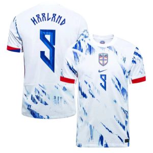 Norge fotballandslag bortedrakt 2024/25 Erling Haaland 9 herre fotballdrakt