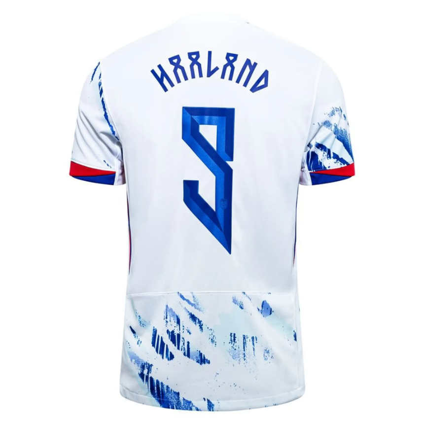 Norge fotballandslag bortedrakt 2024/25 Erling Haaland 9 herre fotballdrakt