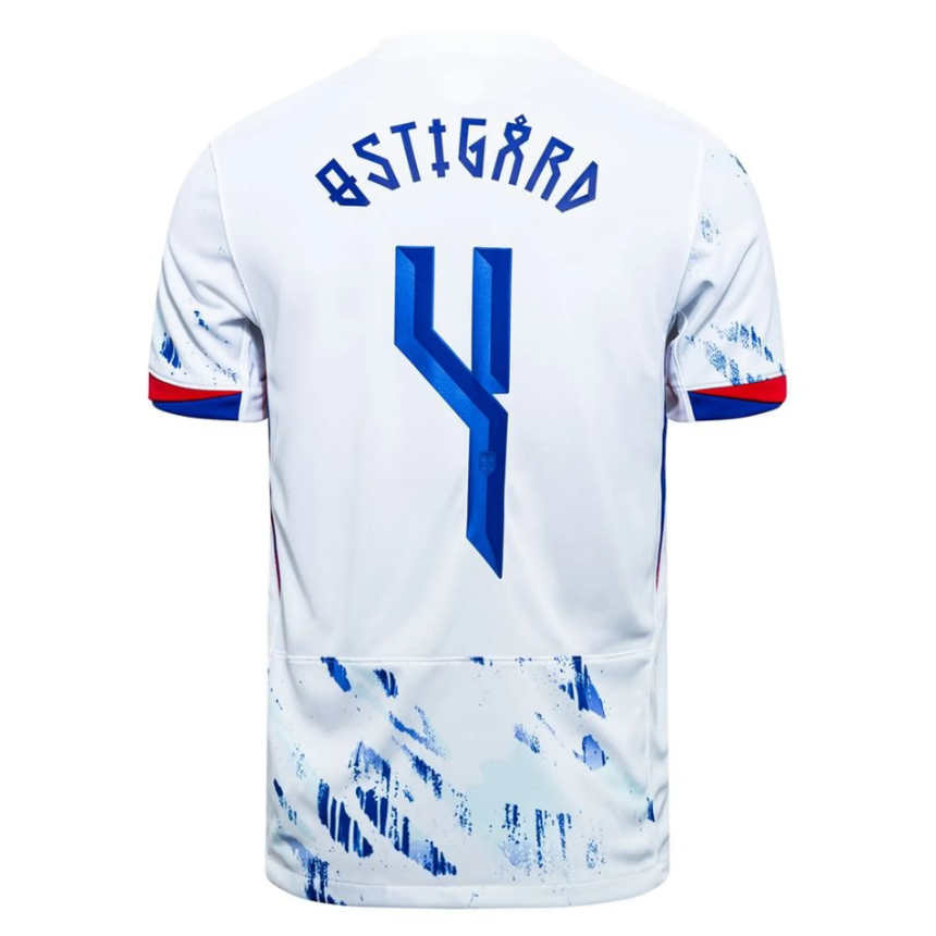 Norge fotballandslag bortedrakt 2024/25 Leo Østigård 4 herre fotballdrakt