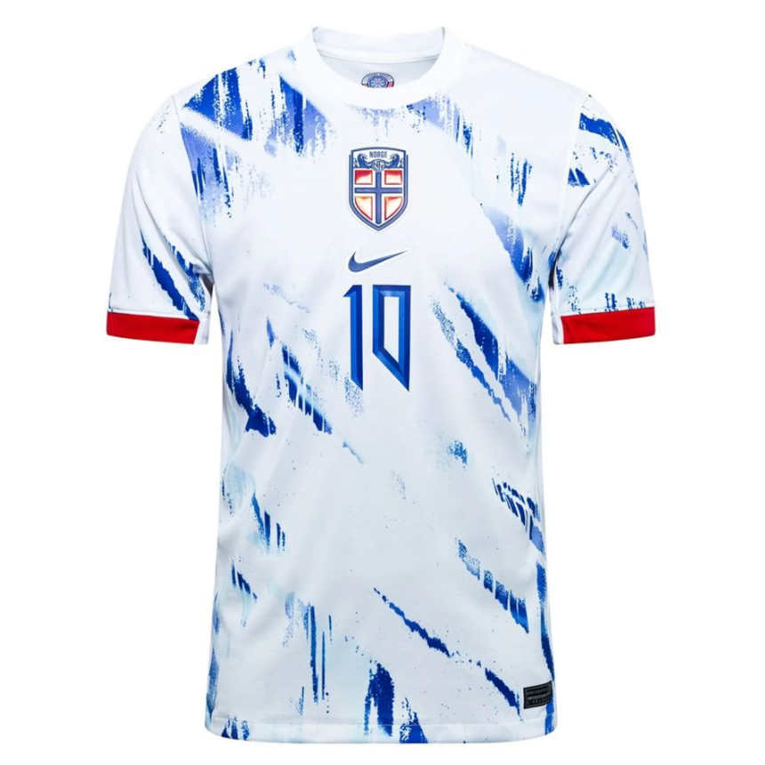 Norge fotballandslag bortedrakt 2024/25 Martin Ødegaard 10 herre fotballdrakt