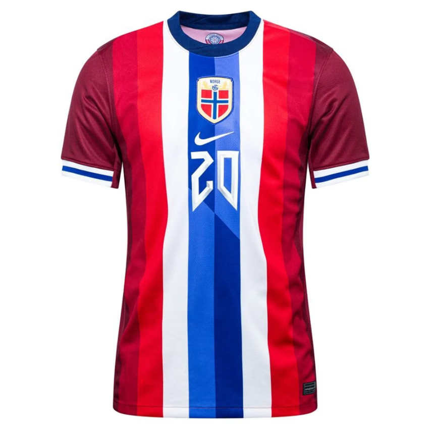 Norge fotballandslag hjemmedrakt 2024/25 Antonio Nusa 20 herre fotballdrakt