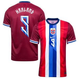 Norge fotballandslag hjemmedrakt 2024/25 Erling Haaland 9 herre fotballdrakt